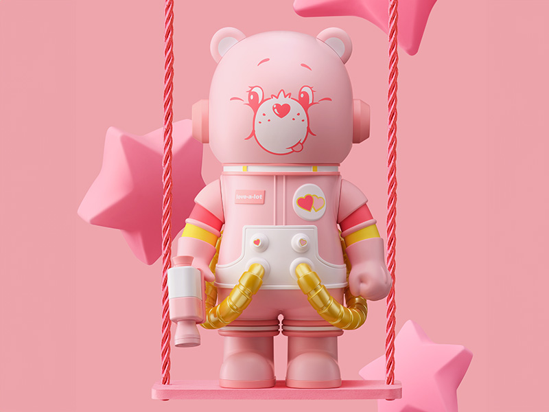 MEGA コレクション 400％+100％ SPACE MOLLY Love-a-lot Bear