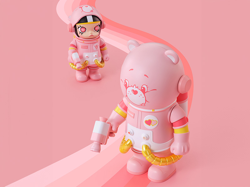 MEGA コレクション 400%+100% SPACE MOLLY Love-a-lot Bear MEGA コレクション 400%+100% SPACE MOLLY Love-a-lot Bear