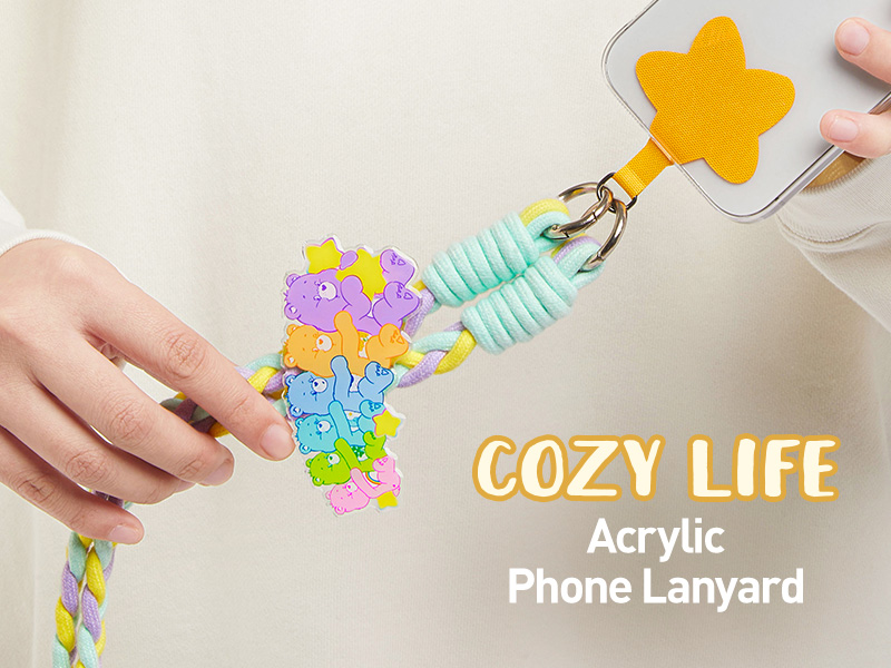 Care Bears Cozy Life シリーズ アクリルベアストラップ【ピース Care Bears Cozy Life シリーズ アクリルベアストラップ【ピース
