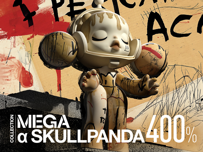MEGA コレクション α SKULLPANDA 400% JEAN-MICHEL BASQUIAT - POP 