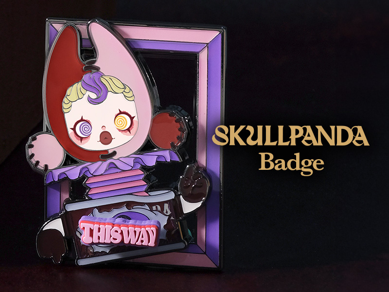 SKULLPANDA Image Of Reality シリーズ バッジ【ピース】 - POP SKULLPANDA Image Of Reality シリーズ バッジ【ピース】 - POP