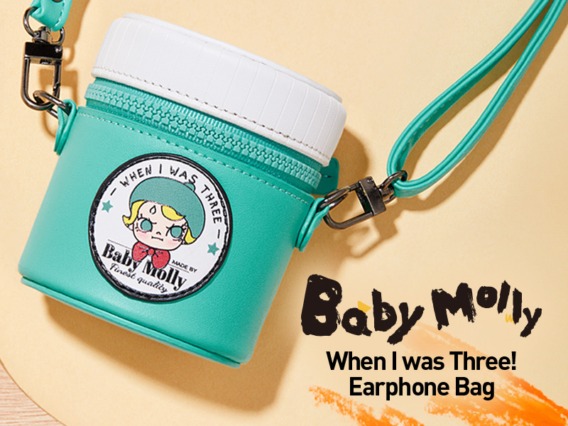 POP MART ベビーモリー＆ベビータビー イヤホンケース Baby Molly & Baby Tabby Series-Earphone Bag - POP MART