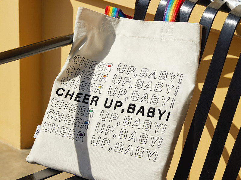 CRYBABY CHEER UP, BABY! Canvas Bag (White Ver.) - POP MART JAPAN ...