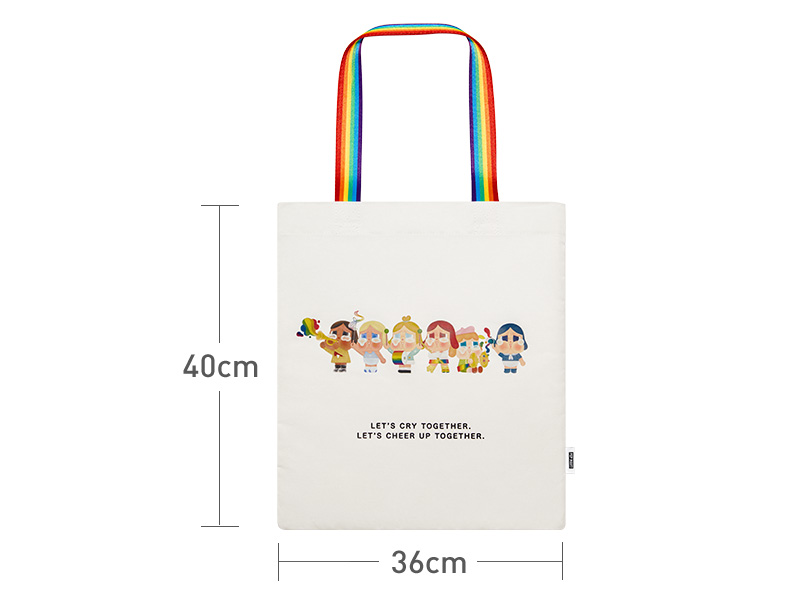 CRYBABY CHEER UP, BABY! Canvas Bag (White Ver.) - POP MART
