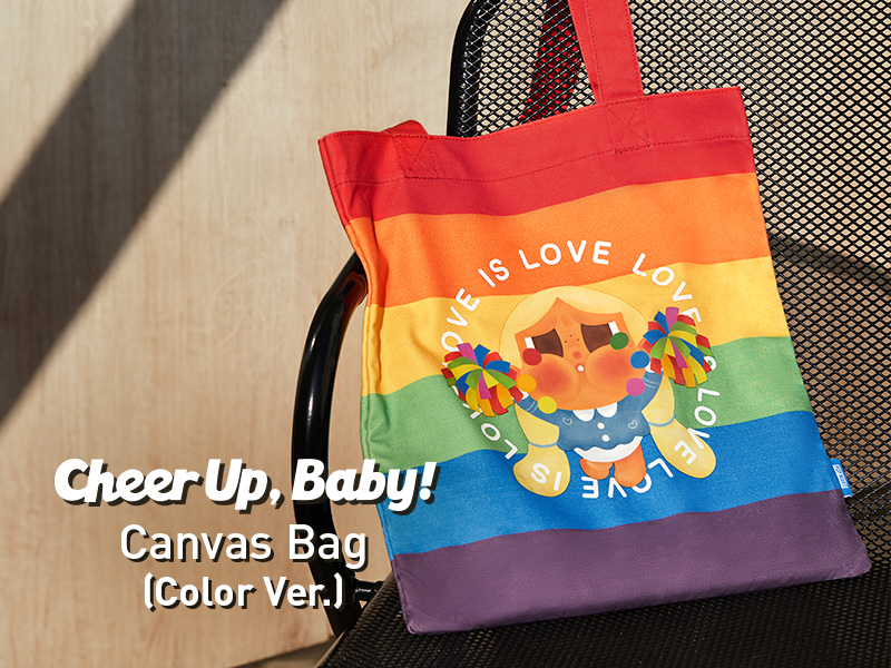 CRYBABY CHEER UP, BABY! Canvas Bag (Color Ver.) - POP MART