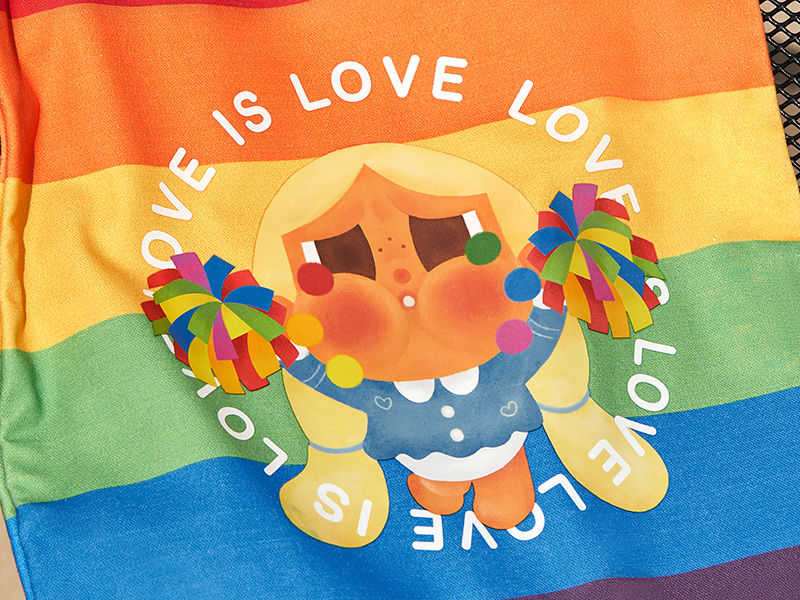 CRYBABY CHEER UP, BABY! Canvas Bag (Color Ver.) - POP MART CRYBABY CHEER UP, BABY! Canvas Bag (Color Ver.) - POP MART
