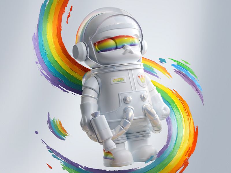 MEGA コレクション 400% SPACE MOLLY Rainbow - POP MART JAPAN MEGA コレクション 400% SPACE MOLLY Rainbow - POP MART JAPAN