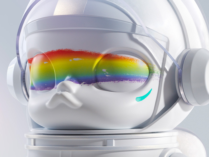 MEGA コレクション 400% SPACE MOLLY Rainbow - POP MART JAPAN MEGA コレクション 400% SPACE MOLLY Rainbow - POP MART JAPAN