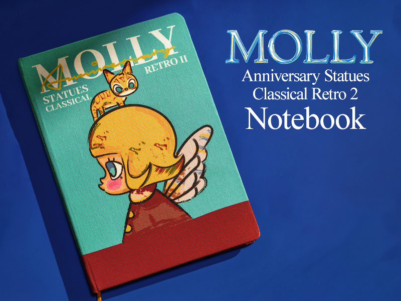 MOLLY アニバーサリー クラシカル レトロ 2 ノート - POP MART MOLLY アニバーサリー クラシカル レトロ 2 ノート - POP MART