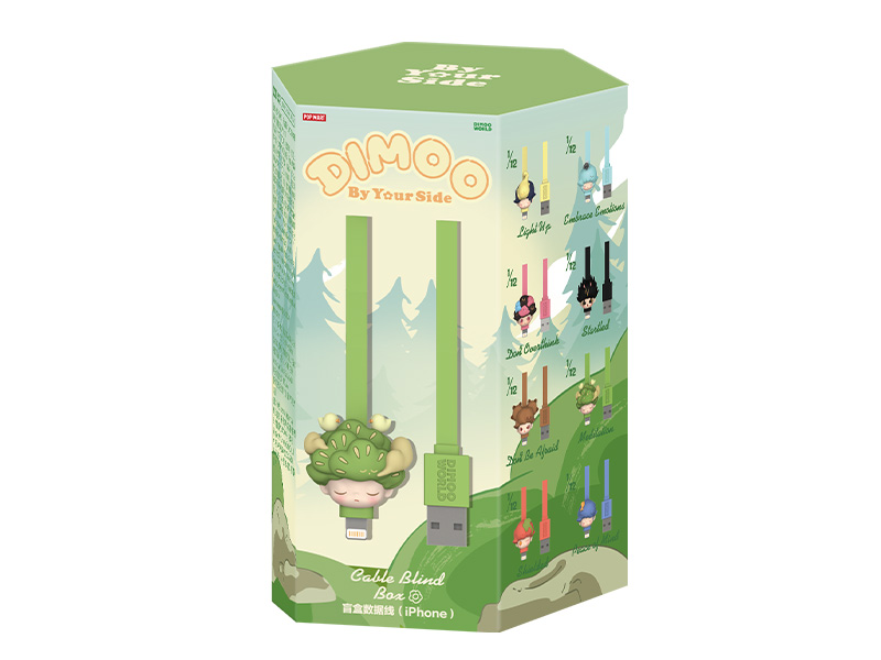 DIMOO By Your Side シリーズ iPhoneケーブル【ピース】 - POP