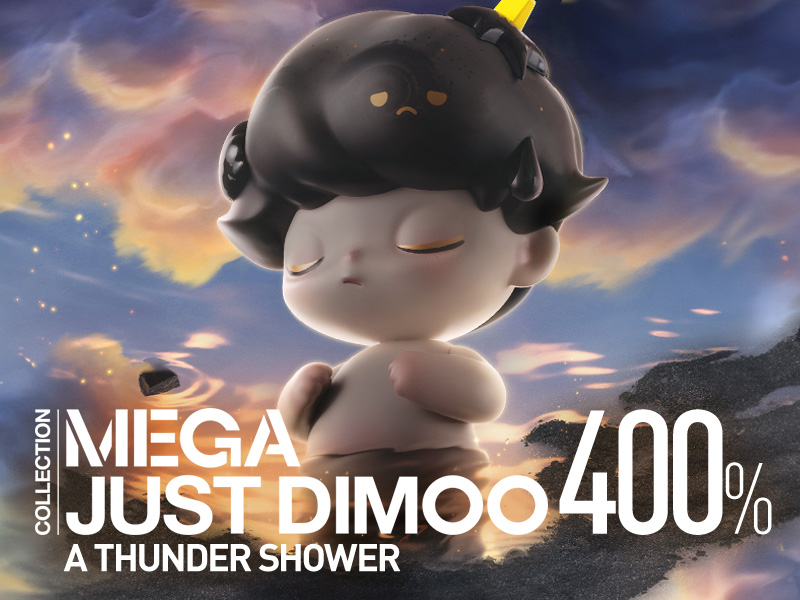 MEGA コレクション JUST DIMOO 400% A Thunder Shower - POP MEGA コレクション JUST DIMOO 400% A Thunder Shower - POP