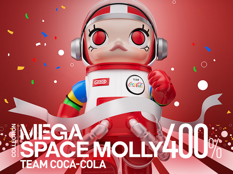 MEGA コレクション 400% SPACE MOLLY TEAM COCA-COLA - POP MART MEGA コレクション 400% SPACE MOLLY TEAM COCA-COLA - POP MART