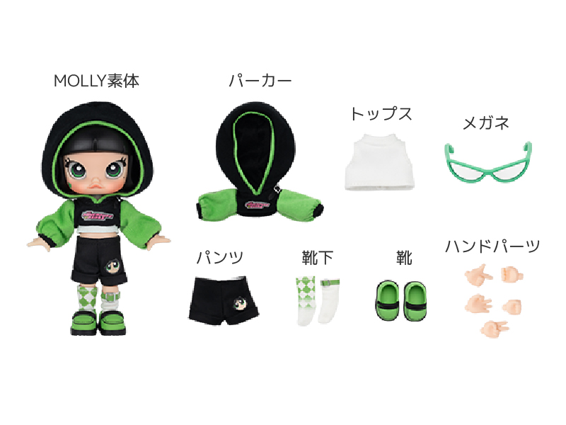 MOLLY × パワーパフ ガールズ シリーズ アクションフィギュア MOLLY × パワーパフ ガールズ シリーズ アクションフィギュア