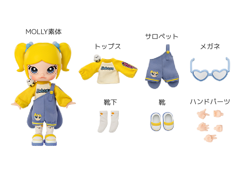 MOLLY × パワーパフ ガールズ シリーズ アクションフィギュア MOLLY × パワーパフ ガールズ シリーズ アクションフィギュア