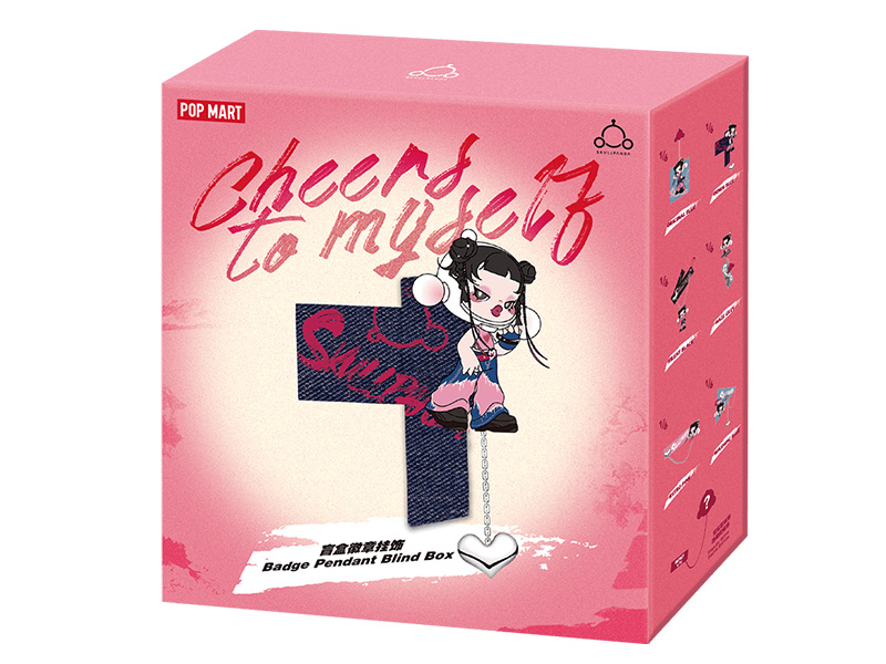 SKULLPANDA CHEERS TO MYSELF シリーズ バッジ ペンダント