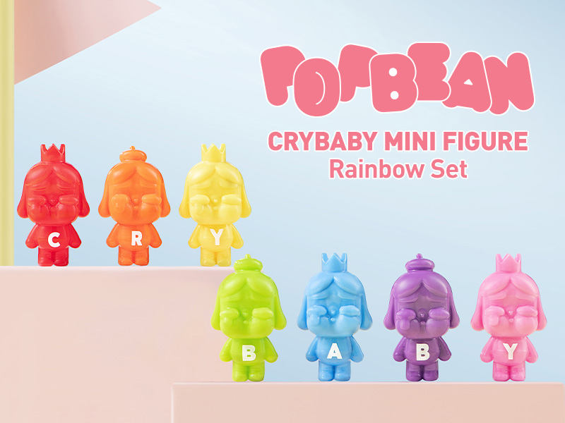 POP BEAN CRYBABY ミニフィギュア レインボーセット - POP MART