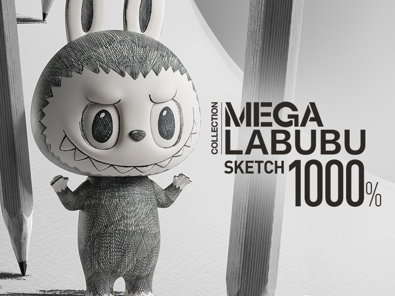 MEGA LABUBU 1000% Sketch - POP MART JAPAN オンラインショップ MEGA LABUBU 1000% Sketch - POP MART JAPAN オンラインショップ