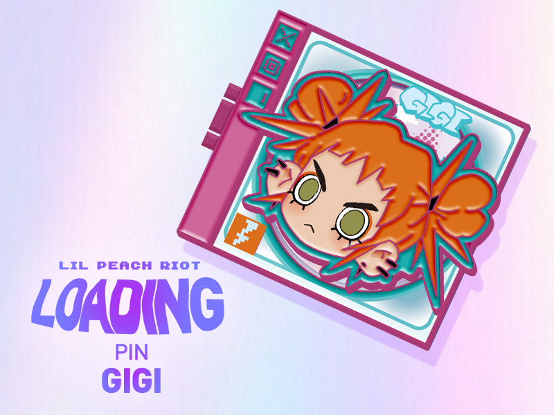 Lil Peach Riot Loading! シリーズ ピン GIGI - POP MART JAPAN Lil Peach Riot Loading! シリーズ ピン GIGI - POP MART JAPAN