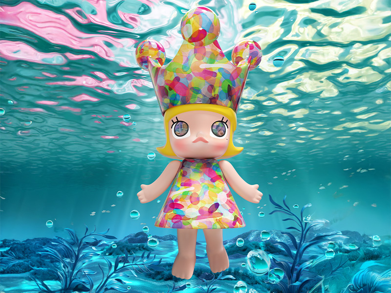 MEGA ROYAL MOLLY 400% Huang Yuxing-Bubbles - POP MART JAPAN