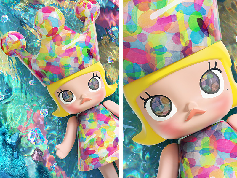 MEGA ROYAL MOLLY 1000% Huang Yuxing-Bubbles - POP MART JAPAN