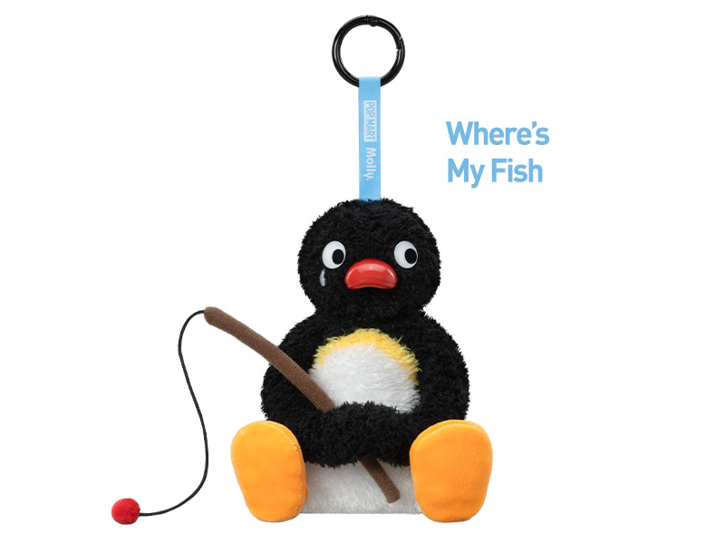 Baby Molly × Pingu Happy Fishing シリーズ ぬいぐるみ Baby Molly × Pingu Happy Fishing シリーズ ぬいぐるみ