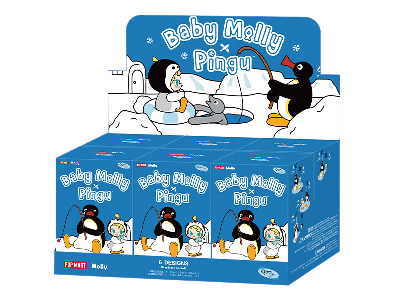 Baby Molly × Pingu Happy Fishing シリーズ ぬいぐるみ Baby Molly × Pingu Happy Fishing シリーズ ぬいぐるみ