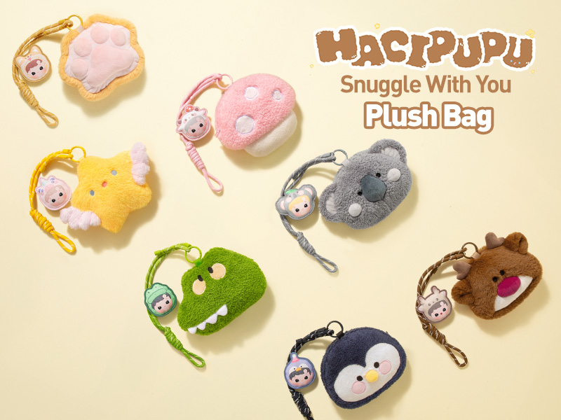 HACIPUPU Snuggle With You シリーズ ぬいぐるみバッグ HACIPUPU Snuggle With You シリーズ ぬいぐるみバッグ