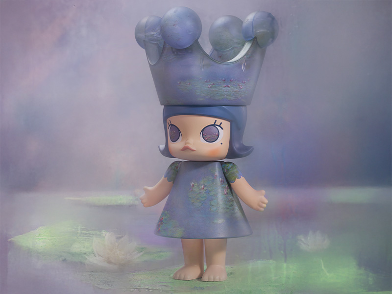 MEGA ROYAL MOLLY 400% Monet-Les Nympheas - POP MART JAPAN MEGA ROYAL MOLLY 400% Monet-Les Nympheas - POP MART JAPAN