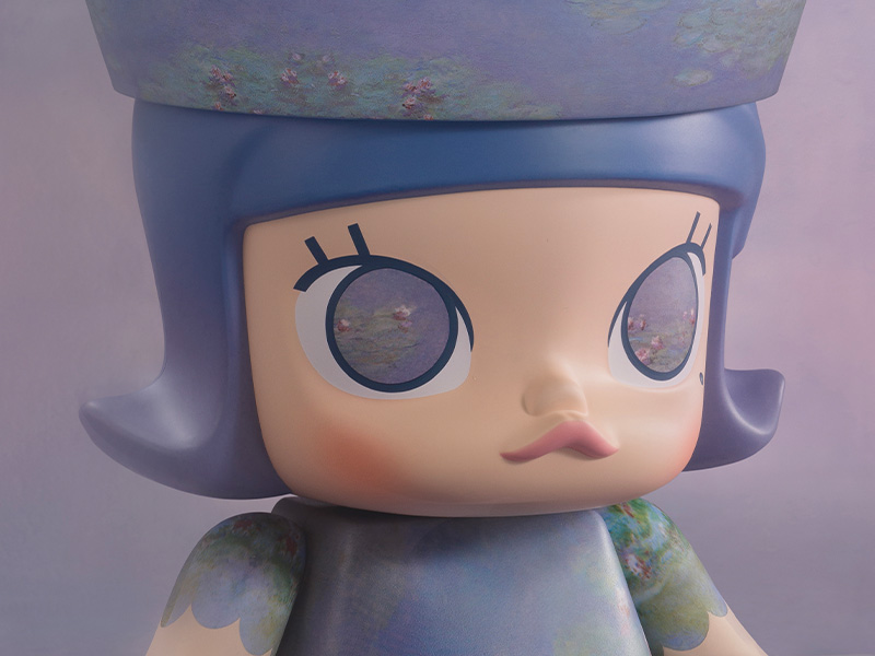 MEGA ROYAL MOLLY 400% Monet-Les Nympheas - POP MART JAPAN MEGA ROYAL MOLLY 400% Monet-Les Nympheas - POP MART JAPAN