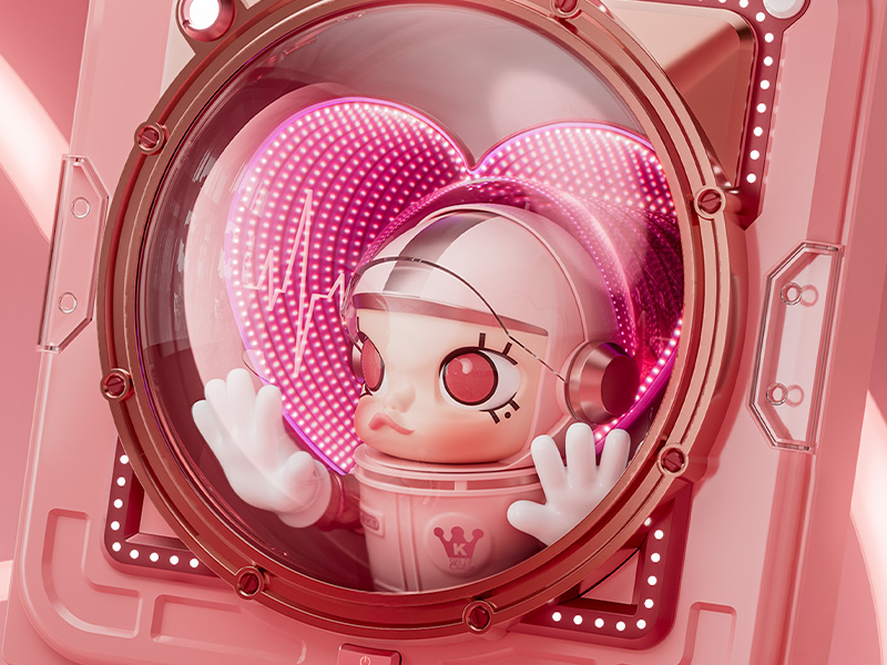 MEGA SPACE MOLLY SMITTEN LOVE《IN SPACE》3D Painting – WHOOPEA