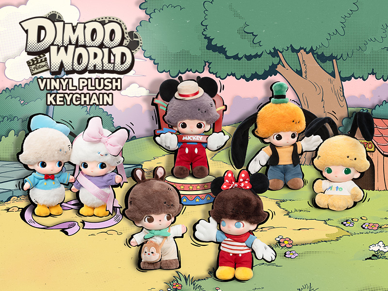 DIMOO WORLD × DISNEY シリーズ ぬいぐるみキーチェーン DIMOO WORLD × DISNEY シリーズ ぬいぐるみキーチェーン