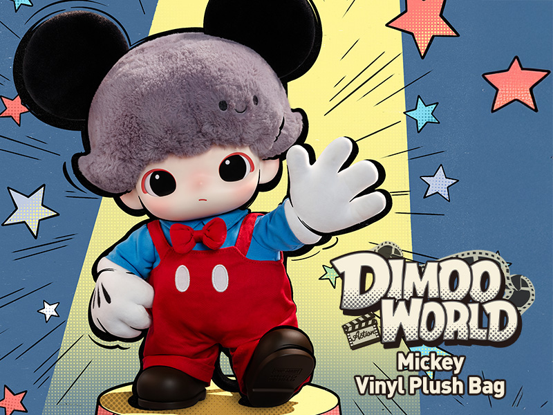 DIMOO WORLD × DISNEY Mickey ぬいぐるみバッグ - POP MART DIMOO WORLD × DISNEY Mickey ぬいぐるみバッグ - POP MART