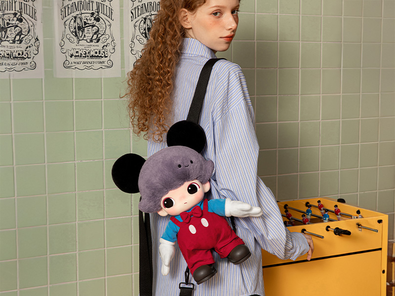 DIMOO WORLD × DISNEY Mickey ぬいぐるみバッグ - POP MART DIMOO WORLD × DISNEY Mickey ぬいぐるみバッグ - POP MART