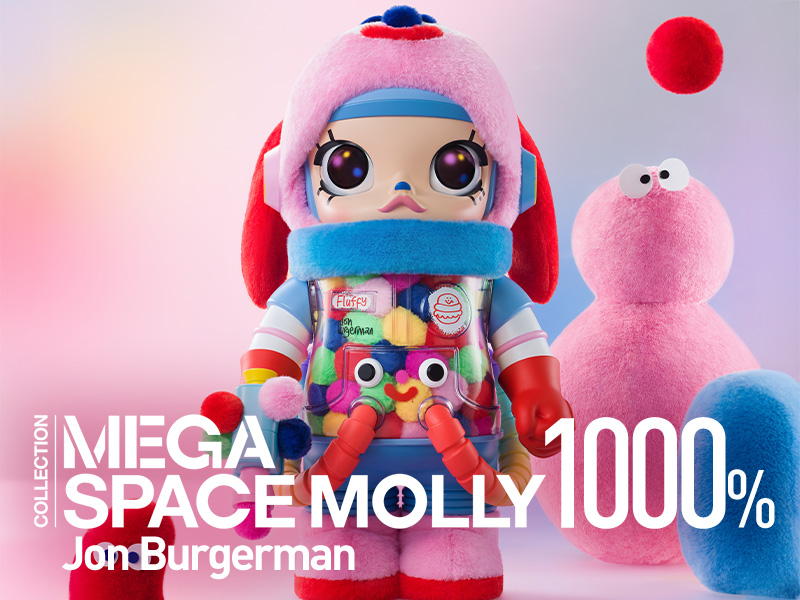MEGA SPACE MOLLY 1000% Jon Burgerman - POP MART JAPAN MEGA SPACE MOLLY 1000% Jon Burgerman - POP MART JAPAN