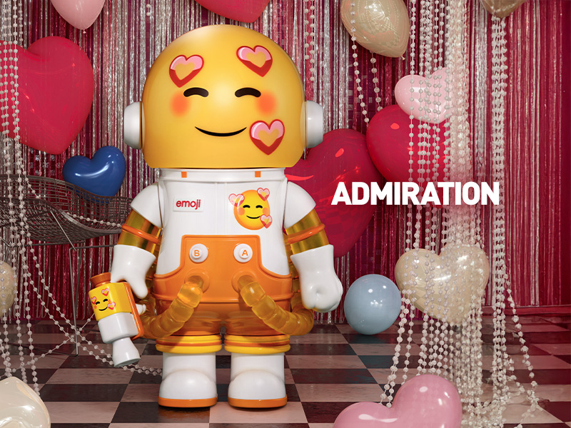 Amazon.co.jp: POP MART MEGA SPACE MOLLY 100% × emoji