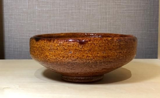 梅山窯 壮明作 大樋焼飴茶碗 梅山窯 香野壮明 作 飴釉 茶碗 無傷 共箱 保証。 | STORES