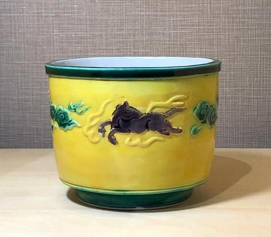 須田菁華作 呉須蟹絵香合 染付 茶道具 共箱 AY339 NT2