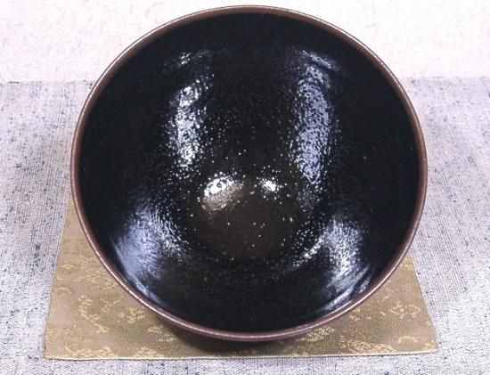 日本工芸会正会員 小山岑一 作 永福窯 柿釉 皿 菓子皿 茶道具 父