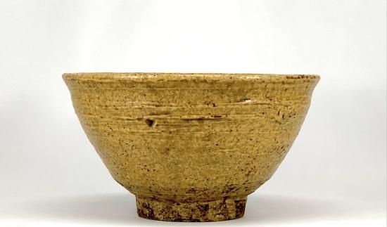 須田祥豊作、絵唐津写し茶碗(共箱、共布付き) 京焼・清水焼 須田祥