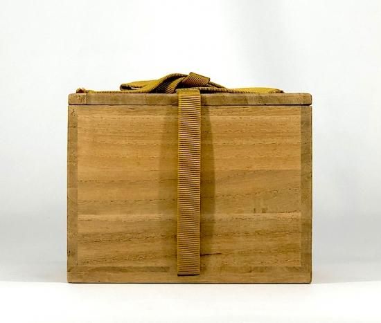 萬祥山焼 大社窯 十一代日野瑞雲作（初代）俵茶碗 在銘 無傷 共箱No115