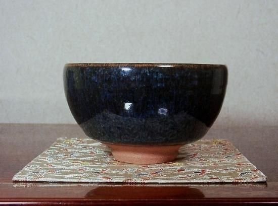 京焼・清水焼 西川實作兎糸毛茶碗。