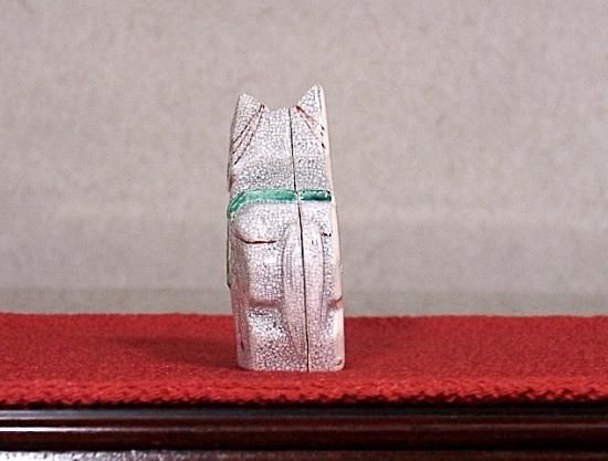 京焼・清水焼　東山窯　宮永東山（初代）作　三春駒　香合　共布箱　無傷　保証。 京焼・清水焼 東山窯 宮永東山（初代）作 三春駒 香合 共箱 無傷 保証