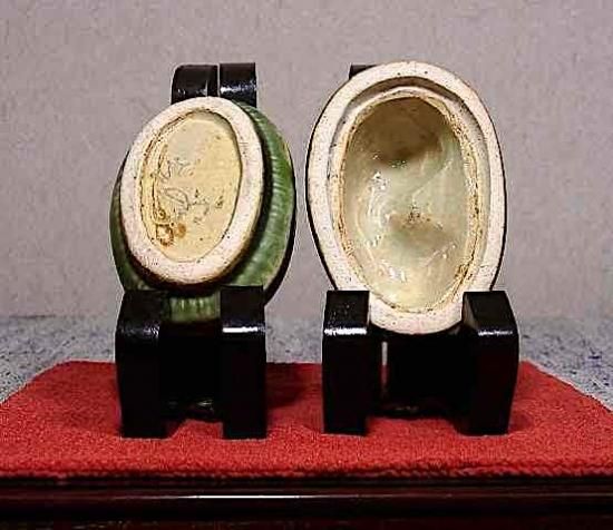 彫塑 富山 松村秀太郎 作 虎 香合 無傷 共箱。