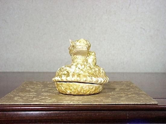 政所窯 永興紹道 作 龍 香合 無傷 共箱。