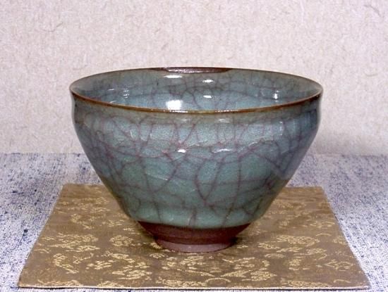 【お買い得！】 永福窯 鎌倉 小山岑一 箱合。 無傷 茶碗 青瓷 作 工芸品
