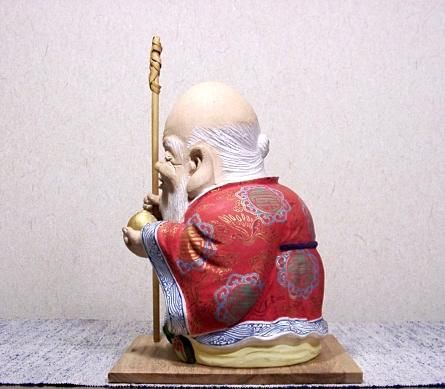 京焼・清水焼 三浦竹軒・八木一艸 作 寿星・寿鹿 共箱 無傷 共箱。 京焼・清水焼 三浦竹軒・八木一艸 作 寿星・寿鹿 共箱 無傷 共箱。