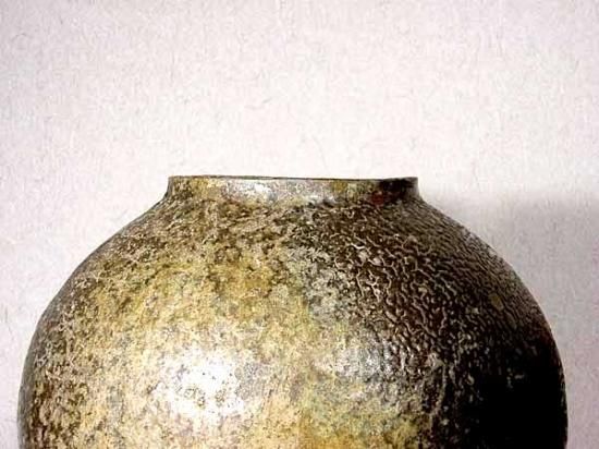 丹波焼 古丹波 灰釉窯変壺 江戸時代前期 鑑定済 箱合 保証 丹波焼 古丹波 灰釉窯変壺 江戸時代前期 鑑定済 箱合 保証