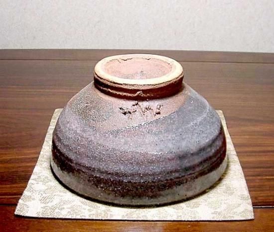 共箱付】彩墨流茶碗 -白黒-（JS-704） 作家「瀬津純司」