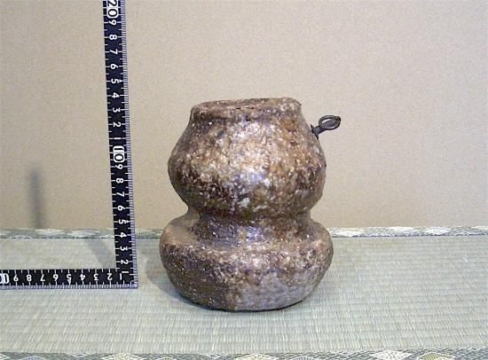 カタログギフトも！ 均 阿部 信楽焼 作 保証。 共箱 無傷 掛花入 工芸品