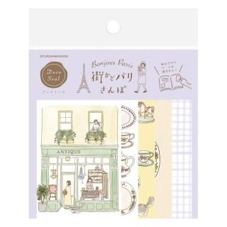 街かどパリさんぽ ミニレターセット | 花屋 - 和紙の店 紙遊